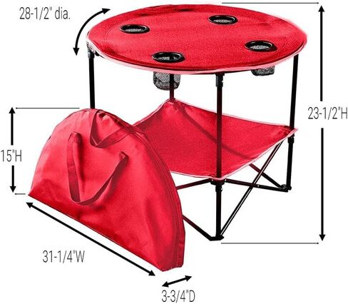 مجموعة النزهة القابلة للطي محمولة مجموعة Lakeside مع تخزين مقاعد البدل in Kuwait