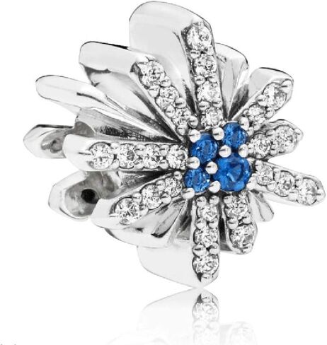 Pukido Dazzling Firework Charm Bead 100% Real 925 Sterling Silver Dazzling Firework Charm Beads Fit Original Bracelet DIY Jewelry Winte in Saudi Arabia