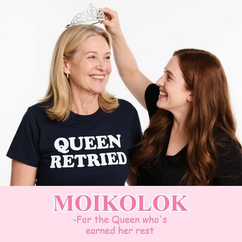 Moikolok Retirement Socks for Women Gift Ideas for Woman Queen Has Retired Cozy Christmas Mother's Day Gift (Hot Pink/Purple) in Saudi Arabia