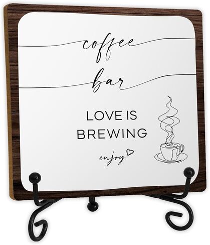 SkipTiger Gnomes Wood Sign For Coffee Bar Decor,Cute Gnome Wood Plaque With Stand,I'll Star Working When Coffee Does Sign For Cafe Bar Station Office Kitchen Decor,5x5 Inches in Saudi Arabia