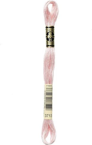 DMC 117-3713 Mouline Stranded Cotton Six Strand Embroidery Floss Thread, Light Salmon, 8.7-Yard in Saudi Arabia