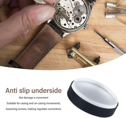 وسادة حركة ساعة HilBeliFU، وسادة ساعة مطاطية ناعمة، وسادة غلاف ساعة مضادة للانزلاق، وسائد حافظة ساعات شفافة 75 مم للإصلاح، تغيير البطارية، زجاج in Kuwait