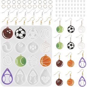 Magibeads 16 أنماط عيد الفصح بيض الأرنب سحر السيليكون قرط الصوالب عيد الفصح أرنب الصنع مجموعة طقم مع السنانير القرط للحرف اليدوية DIY القرط الأشعة فوق البنفسجية الإيبوكسي المجوهرات صنع لوازم in Kuwait