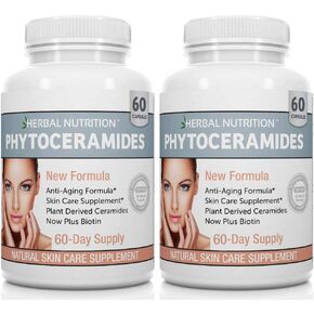 التغذية العشبية فيتوسيراميدات الأرز المستندة إلى البيوتين وفيتامين A وC وD وE، عبوة من 4 زجاجات 40 مجم in Kuwait