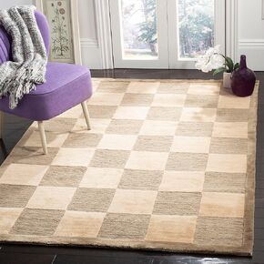 SAFAVIEH Tibetan Collection 9' x 12' Green / Beige TB005A Hand-Knotted Modern Premium Wool Area Rug in Saudi Arabia