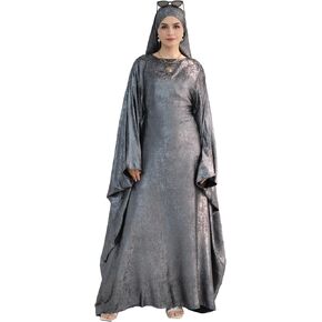 Prlemend Women Prayer Abaya Dubai Bat Sleeve Dress Islamic Printed Long Robe with Belt in Saudi Arabia