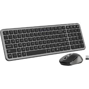 2.4G لوحة المفاتيح اللاسلكية والماوس المدمج لوحة المفاتيح MINI MOUSE صامت محمول ، مناسبة لأجهزة الكمبيوتر المحمولة MAC PC in Kuwait