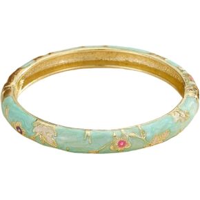 سوار sunglnl Cloisonne للنساء، سوار مكتنز من مينا الزهرة، صناعة يدوية ملونة، عصري لطيف متعدد الألوان، أساور منقوشة مطلية بالذهب، هدية مجوهرات الصداقة قابلة للتكديس in Kuwait
