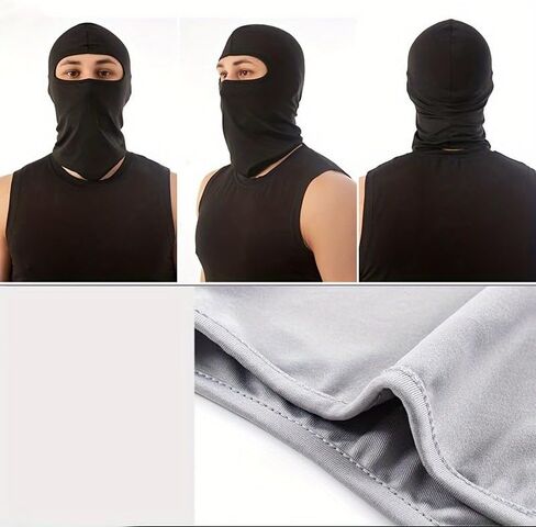 3-Pack Breathable Motorcycle Balaclava - Full Face and Neck Set - Premium All-in-One for Outdoor Sports, Cycling, Cold Weather Adventures - Seamless, Breathable, Adjustable Multi in Saudi Arabia