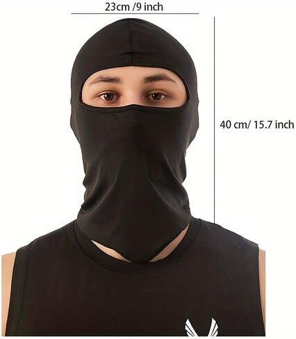 3-Pack Breathable Motorcycle Balaclava - Full Face and Neck Set - Premium All-in-One for Outdoor Sports, Cycling, Cold Weather Adventures - Seamless, Breathable, Adjustable Multi in Saudi Arabia