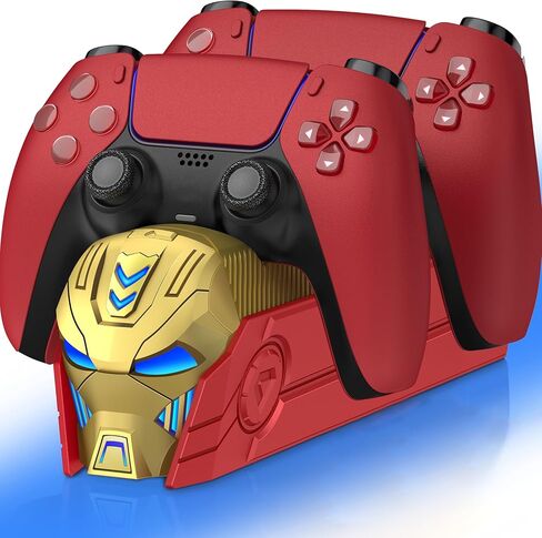 PS5 Charger Station PS5 Controller Charging Dock Stand Compatible with PlayStation 5 Dualsense/Edge, Dual Charger PS5 Accessories with LED Indicator in Kuwait