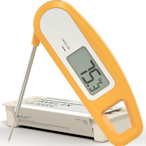 Lavatools Javelin® Ultra-F-Fast Digital Digital Fresal Fresal Neat Neat Nate For Grill و Cooking ، 2.75 "Probe ، تصميم قابل للطي مدمج ، شاشة كبيرة ، مقاومة للماء IP65 ، معتمدة من NSF-Maize in Saudi Arabia