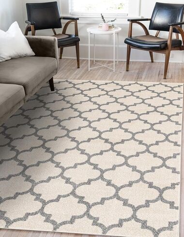 Rugs.com Lattice Collection Bruc - 3 '× 5' سجادة أسود متوسطة مثالية للمداخل والمطابخ ، زوايا الإفطار ، قطع لهجة in Saudi Arabia