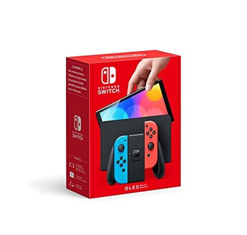 Nintendo Switch (OLED Model) - Neon Blue/Neon Red (متجدد) in Saudi Arabia