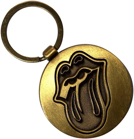 منتجات Rock Off المرخصة رسميًا من Rolling Stones Classic Tongue/tour '78 سلسلة مفاتيح معدنية مزدوجة الجوانب in Kuwait