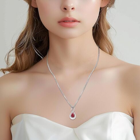 LOOVE Infinity Urn Necklace for Ashes Sterling Silver Heart Moonstone Turquoise Birthstone Keepsake Memorial Cremation Jewelry for Women in Saudi Arabia