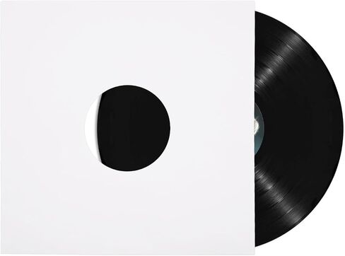 sdroceRyaM 12 Inches Vinyl Record Inner Paper Sleeves - Round Corners Anti-Static White Kraft Paper Protection Covers for 12'' 33 RPM LP Record Vinyl - 10 Pack in Saudi Arabia