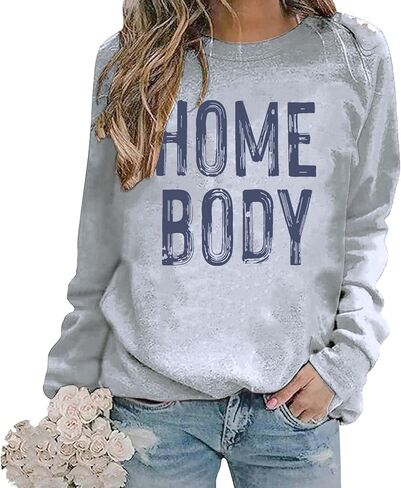 blucagand Homebody Sweatshirt For Women Introvert Cozy Sweatshirt in Saudi Arabia