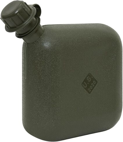 M MCGUIRE GEAR, GI Genuine 2 Qt. Water Canteen/Bladder, Made in USA, Durable Polyethylene Plastic (Tan) in Saudi Arabia