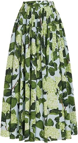 IMEKIS Women Floral Print Swimsuit with Maxi Skirt Bathing Suits Ruffles 2 Piece Swimwear Summer Holiday Outfit in Saudi Arabia