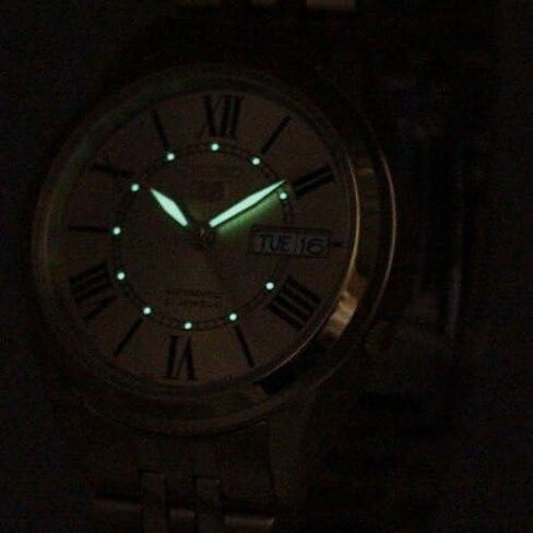 سوار SEIKO للرجال باللون الذهبي 5 بوصلة أوتوماتيكية in Saudi Arabia