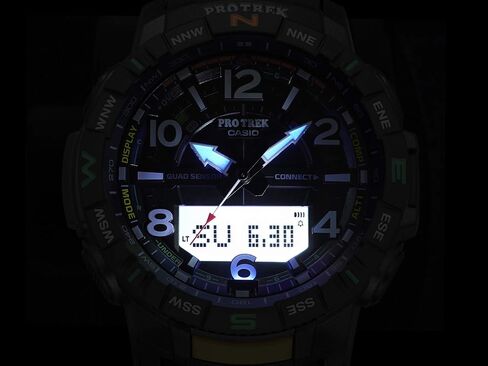 Casio Men's Pro Trek Bluetooth Connected Quartz Sport Watch with Resin Strap, Black, 22.2 (Model: PRT-B50-1CR) in Saudi Arabia