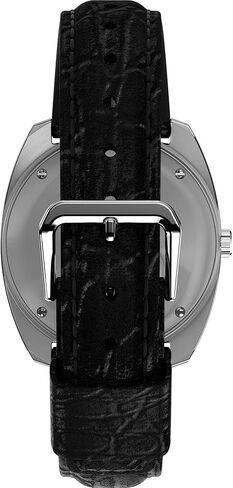 Timex Men's Q 1978 Day/Date 37mm Watch - Black Strap Green Dial Stainless Steel Case in Saudi Arabia