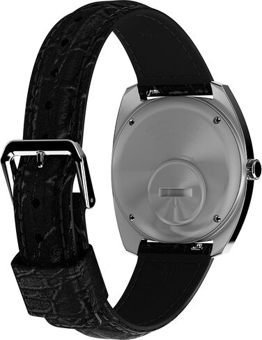 Timex Men's Q 1978 Day/Date 37mm Watch - Black Strap Green Dial Stainless Steel Case in Saudi Arabia