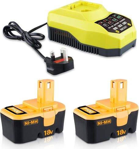 VANTTECH Replacement for Ryobi Battery P100 P101 ABP1801 ABP1803 BPP1820 130224028 130224007 18V 4.8Ah Ni-Mh Battery Compatible with Ryobi 18V Cordless Power Tools in Kuwait
