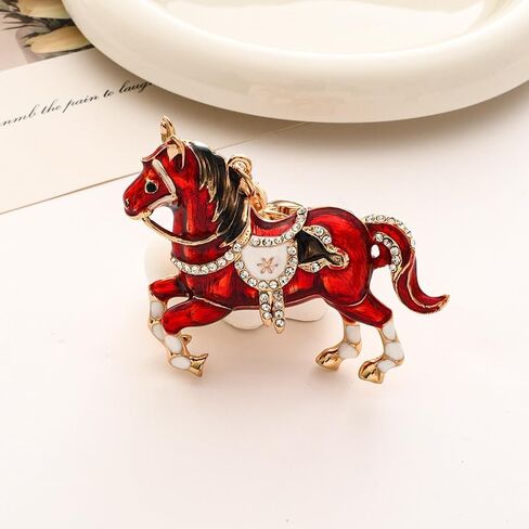 Luxury Rhinestone Animal Keychain Sparkling Multicolour Pendant Keychain for Car Bag Decorative Accessories Gift in Saudi Arabia