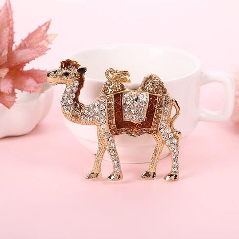 Luxury Rhinestone Animal Keychain Sparkling Multicolour Pendant Keychain for Car Bag Decorative Accessories Gift in Saudi Arabia