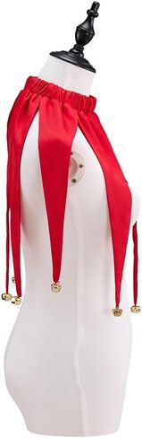 عيد الميلاد المهرج طوق العصور الوسطى عصر النهضة المهرج زي الرقبة الملحقات مع أجراس للنساء الرجال in Kuwait