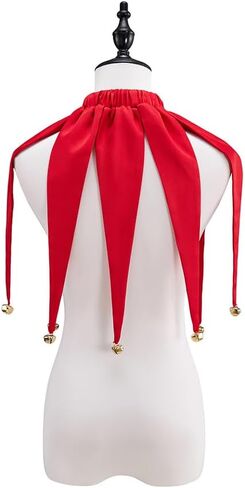 عيد الميلاد المهرج طوق العصور الوسطى عصر النهضة المهرج زي الرقبة الملحقات مع أجراس للنساء الرجال in Kuwait