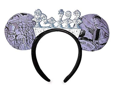 UVENCY Haunted Mansion Singing Busts Grinning Ghosts Mickey Ears Headband Glow in Saudi Arabia