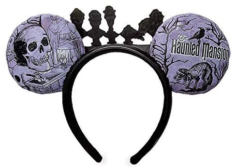 UVENCY Haunted Mansion Singing Busts Grinning Ghosts Mickey Ears Headband Glow in Saudi Arabia