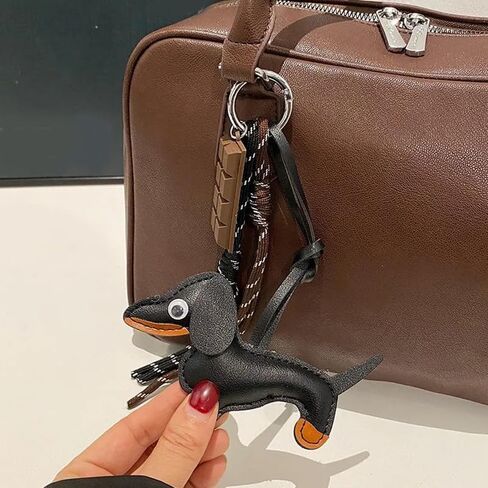 1 Pack Dachshund Keychain w/Braided Cord & Fake Chocolate, Bag Charms Keyring for Handbag Pendant Ornament, Car Keys, Purse in Saudi Arabia