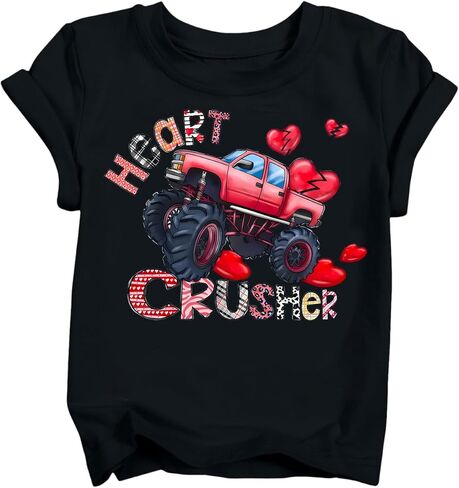 YWAGK Boys Valentines Shirt Kids Valentines Day T-Shirts Toddler Valentines Graphic Tops 2026 (3-10 Years) in Saudi Arabia
