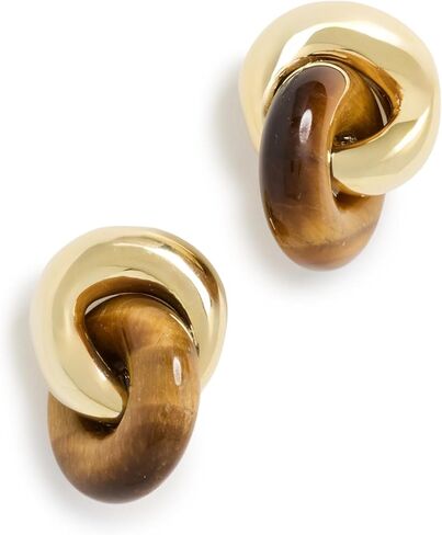 SHASHI Women's Supernova Studs, Gold/Tortoise, One Size in Saudi Arabia