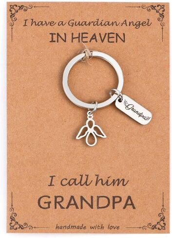 Memorial Gifts for Loss of Grandpa Sympathy Gifts for Loss of Loved One Guardian Angel Keychain Accessories Keychains Bereavement Gift Idea Remembrance Grief Key Chain for Best Friend Women Men in Saudi Arabia