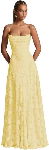 RUISIXANNI Spaghetti Strap Lace Floral Bridesmaid Dress Cowl Neck A Line Elegant Formal Evening Gown 2025 in Saudi Arabia