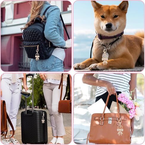 Prasacco Gold Bow Keychain Rhinestone Bag Charms for Handbags Shiny Purse Charms Cute Keychain for Girls Women Aesthetic Keychain for Car Key Purse Bags Handbags Backpacks in Saudi Arabia