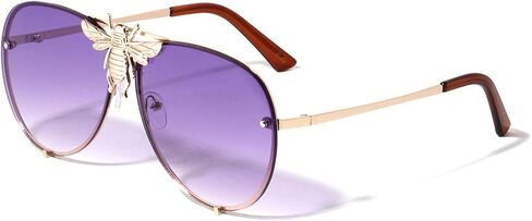 Dweebzilla 3D Killer Bee Luxury Hip Hop Aviator النظارات الشمسية العدسات العائمة in Kuwait