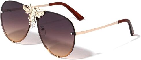 Dweebzilla 3D Killer Bee Luxury Hip Hop Aviator النظارات الشمسية العدسات العائمة in Kuwait