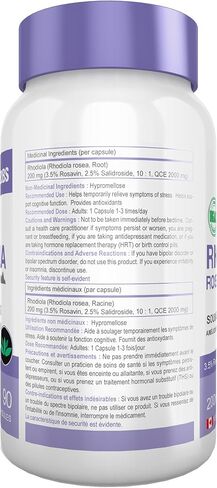 88herbs Rhodiola Rosea – Organic – Tibetan Premium Grade – 3.5% Rosavin & 2.5% Salidroside – 90 Vegetarian Caps (200 mg) in Saudi Arabia