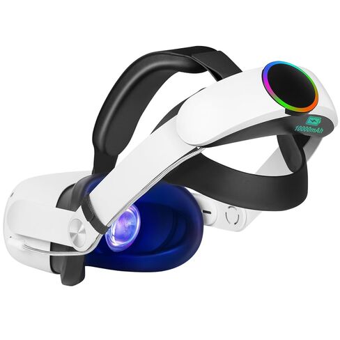 Charging Dock for Meta Quest 3S/Quest 3, VR Charging Station for Oculus Quest 3S Support LED Indicator/Magnetic Charging Headset & Controllers, with 2 Rechargeable Batteries, USB-C Charger & Cable in Kuwait