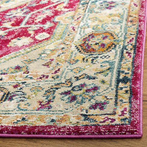 SAFAVIEH Savannah Collection 2'3" x 8' Violet / Violet SVH684N Boho Chic Runner Rug in Saudi Arabia