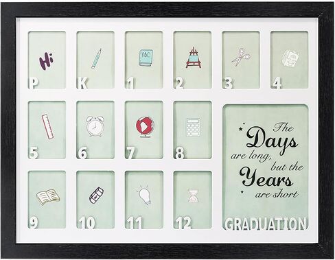 GMFrames School Days Photo Frames Prek-12x16 for Pre-School & Kindergarten to 12th Grade White in Saudi Arabia