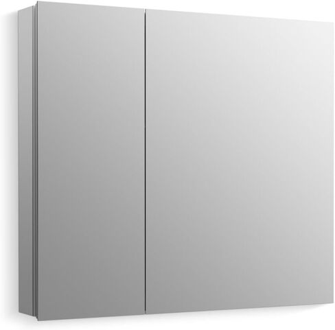 Kohler CB-CLR1620FS Frameless Bathroom Mirror Medicine Cabinet, Single Door, Rectangular Beveled Edge Frame, Bathroom Cabinet Mirror, Adjustable Shelves, 16 in. W x 20 in. H in Saudi Arabia