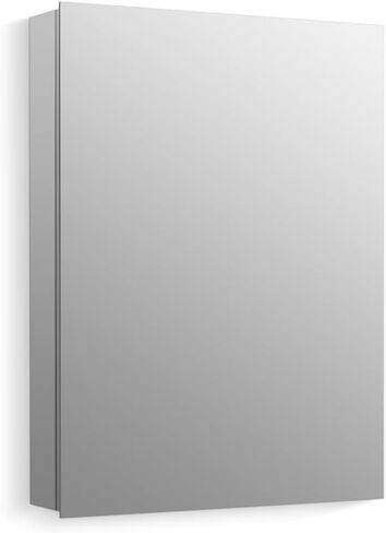 Kohler CB-CLR1620FS Frameless Bathroom Mirror Medicine Cabinet, Single Door, Rectangular Beveled Edge Frame, Bathroom Cabinet Mirror, Adjustable Shelves, 16 in. W x 20 in. H in Saudi Arabia