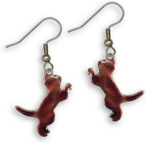 The Magic Zoo Cat Earrings for Women – Made in USA - Handcrafted Tuxedo Cat Dangles – Black and White Cat – Grey Kitty– Black Cat – Christmas Cat – Purple Cat - Valentine Cat in Saudi Arabia